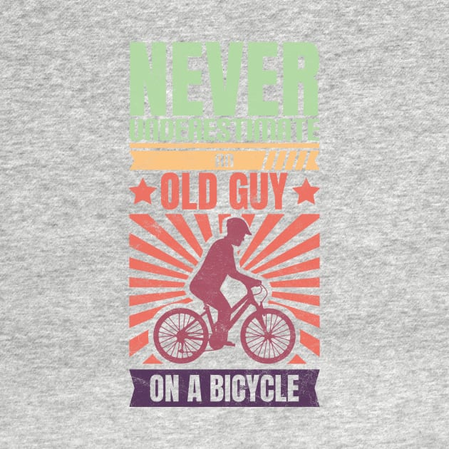 Bycicle Cyclist Grandpa by avshirtnation